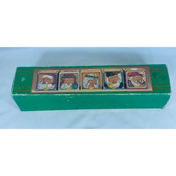 House of Lloyd Christmas: Santa Through the Years Blocks Set of 5 - Picture 7 of 7